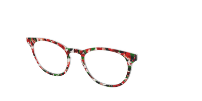 The Peppermint Bark Tort - Angle Top Thumbnail - Pair Eyewear