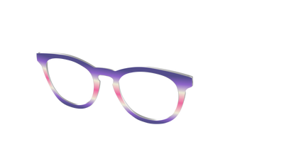 The Petunia Haze Gradient - Angle Top Thumbnail - Pair Eyewear