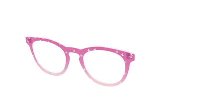The Pink Butterfly Sparkle Crystal - Angle Top Thumbnail - Pair Eyewear