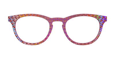 The Pink Holographic Spheres - Front Top Thumbnail - Pair Eyewear