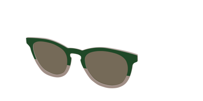 The Polarized Cedar & Sap Crystal Split Sun Top - Angle Top Thumbnail - Pair Eyewear