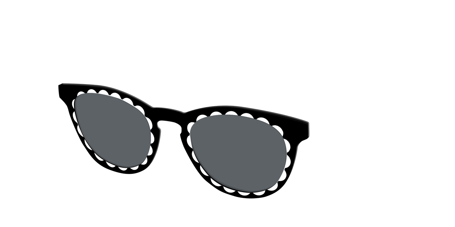 The Polarized Stylish Daisy Sun Top - Angle Top Image - Pair Eyewear