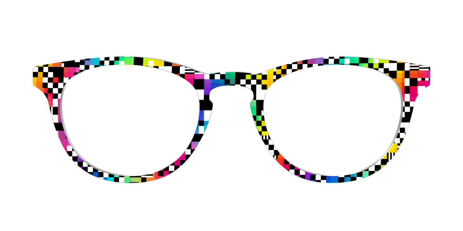 The Prismatic Check - Front Top Image - Pair Eyewear