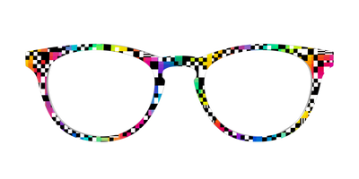 The Prismatic Check - Front Top Thumbnail - Pair Eyewear