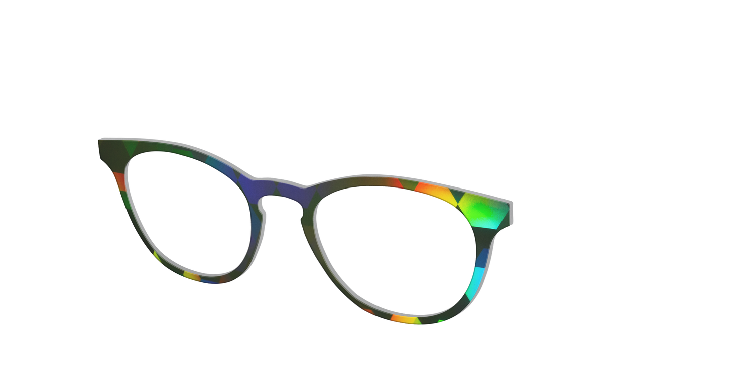 The Psychedelic Rhombus - Angle Top Image - Pair Eyewear