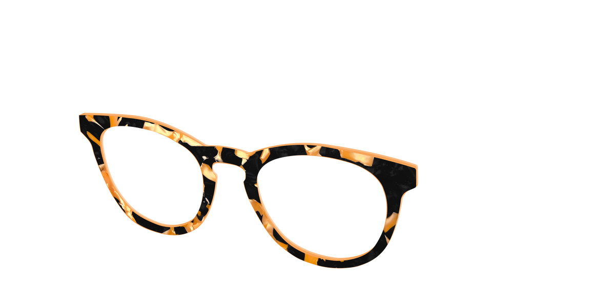The Pumpkin Camo Pearl Tortoise - Angle Top Image - Pair Eyewear