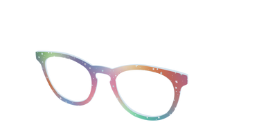 The Rainbow Holographic Celestial - Angle Top Thumbnail - Pair Eyewear