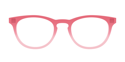 The Red to Coral Gradient Crystal - Front Top Thumbnail - Pair Eyewear