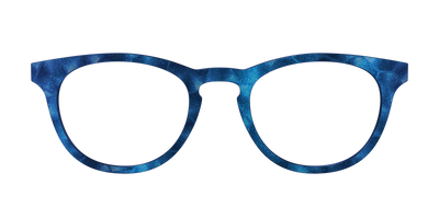 The Shimmering Cobalt Hexagons - Front Top Thumbnail - Pair Eyewear