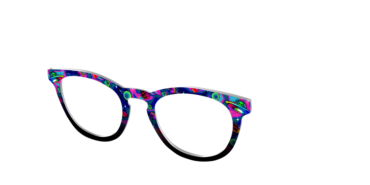 The Space Invasion Marble - Angle Top Image - Pair Eyewear