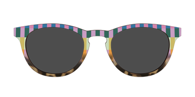 The Polarized Summer Stripes Tortoise Sun Top - Front Top Thumbnail - Pair Eyewear