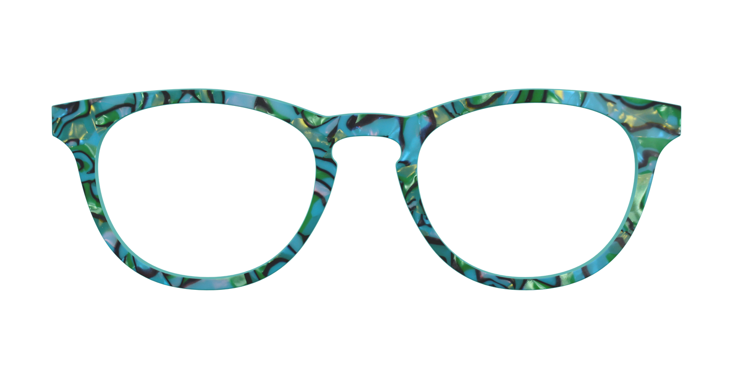 The Teal Turbo Shell - Front Top Image - Pair Eyewear