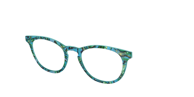 The Teal Turbo Shell - Angle Top Thumbnail - Pair Eyewear