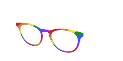 The Traditional Pride Flag - Angle Top Thumbnail - Pair Eyewear