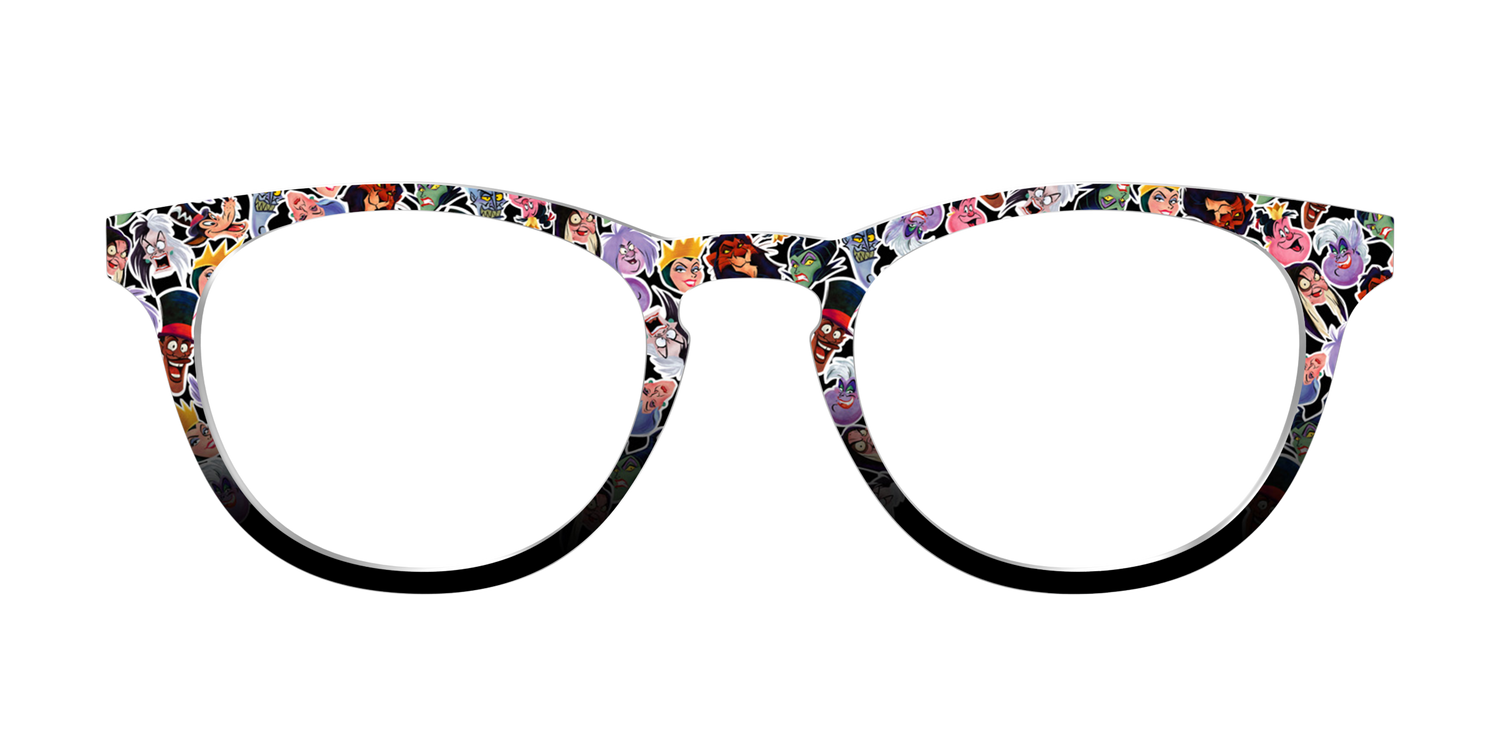 Villains Stickers - Front Top Image - Pair Eyewear