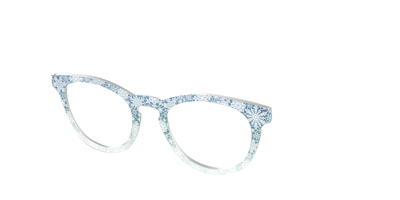 The White Lace Snowflake Crystal - Angle Top Thumbnail - Pair Eyewear