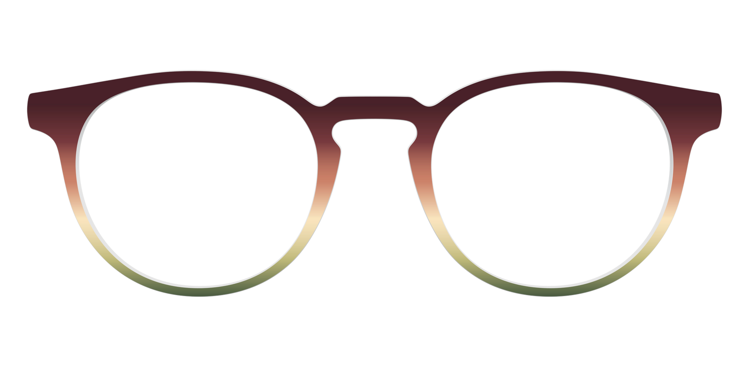 The Acorn to Moss Gradient - Front Top Image - Pair Eyewear