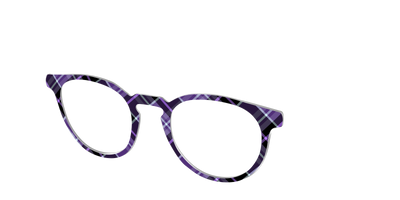 The Blackberry Plaid - Angle Top Thumbnail - Pair Eyewear