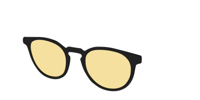 The Black With Citrine Yellow Lens - Angle Top Thumbnail - Pair Eyewear