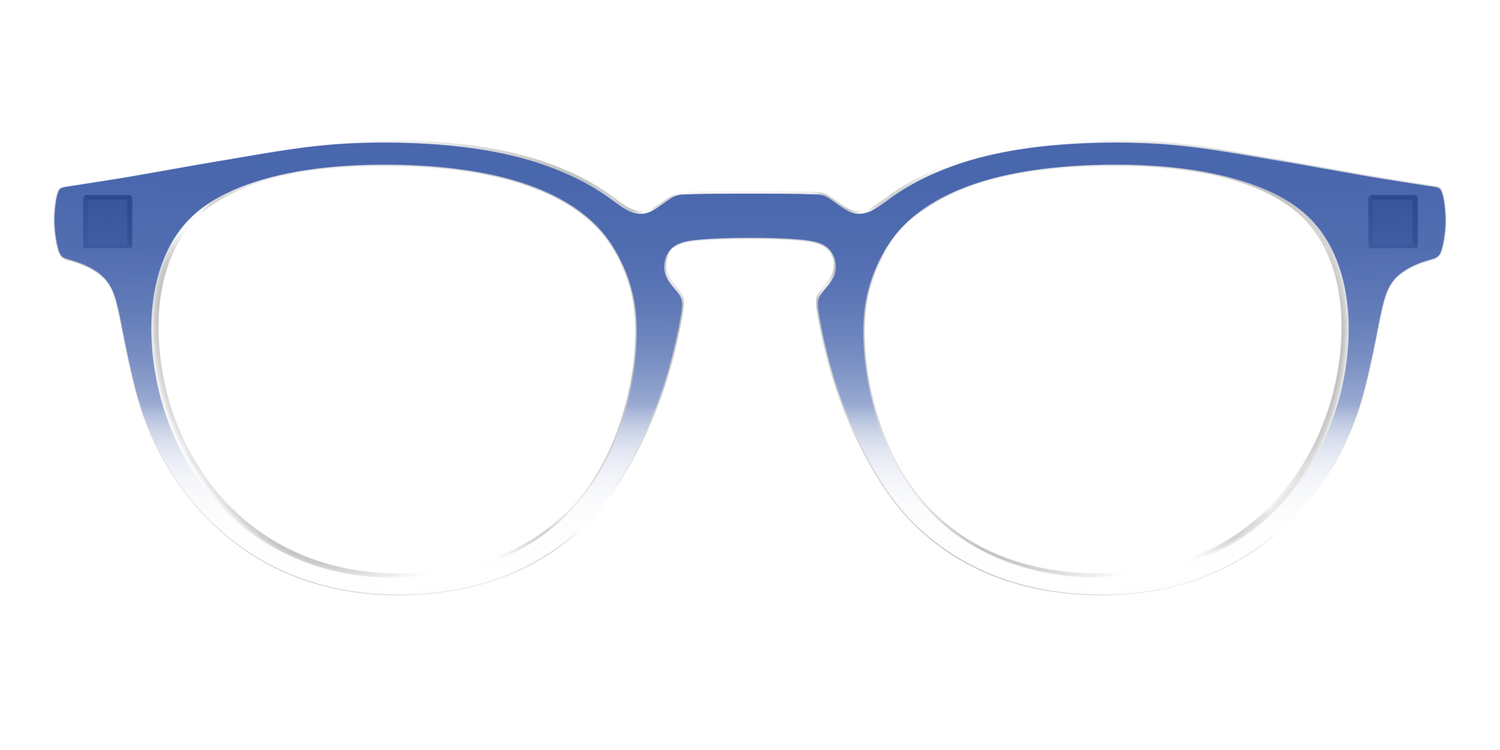 The Indigo Gradient Crystal - Front Top Image - Pair Eyewear