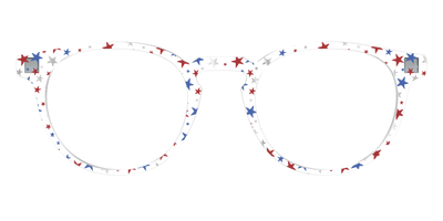The Multi Stars Crystal with Silver Foil - Front Top Thumbnail - Pair Eyewear