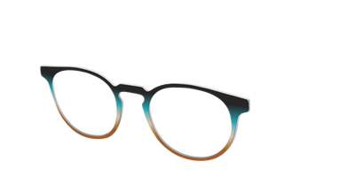 The Onyx to Rust Gradient - Angle Top Thumbnail - Pair Eyewear