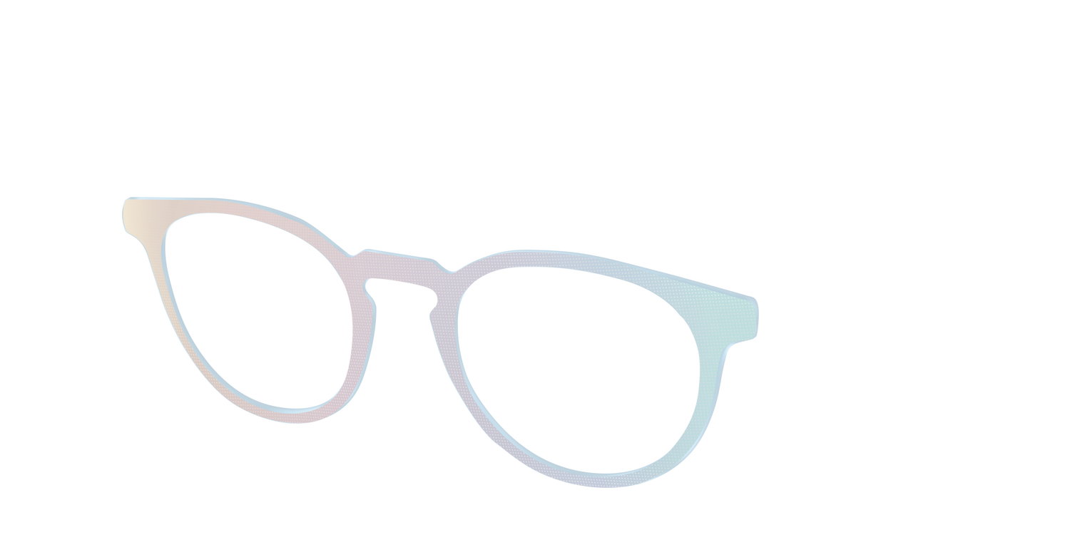 The Pastel Dot Iridescent - Angle Top Image - Pair Eyewear