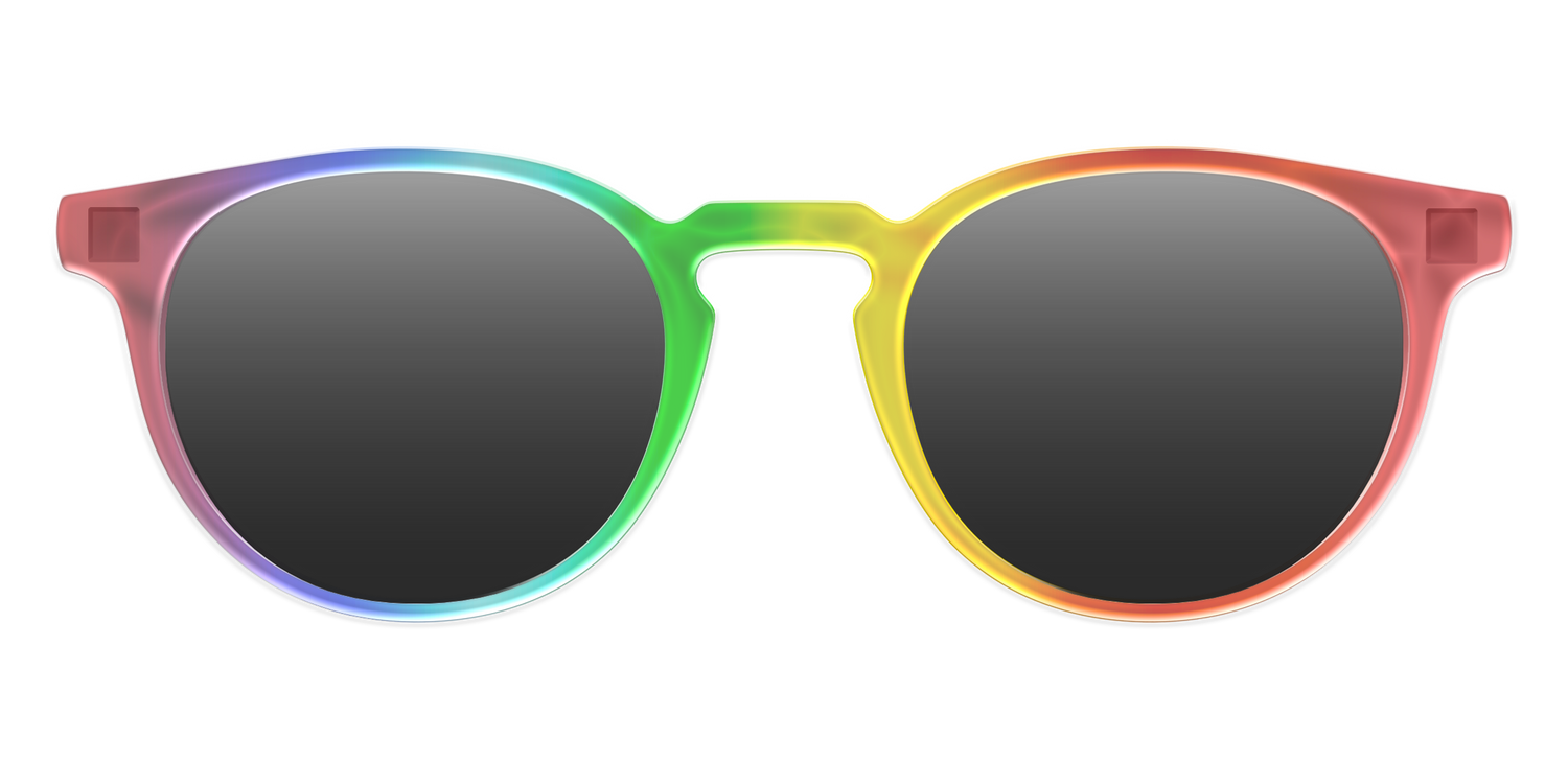 The Polarized Rainbow Gradient Sun Top - Front Top Image - Pair Eyewear