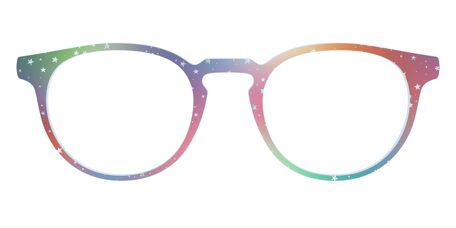 The Rainbow Holographic Celestial - Front Top Image - Pair Eyewear