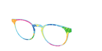 The Rainbow Tie-Dye - Angle Top Thumbnail - Pair Eyewear