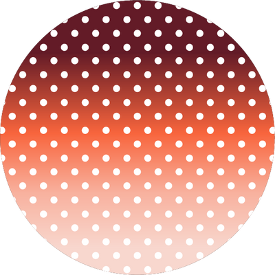 The Maroon to Blush Gradient Polka Dot
