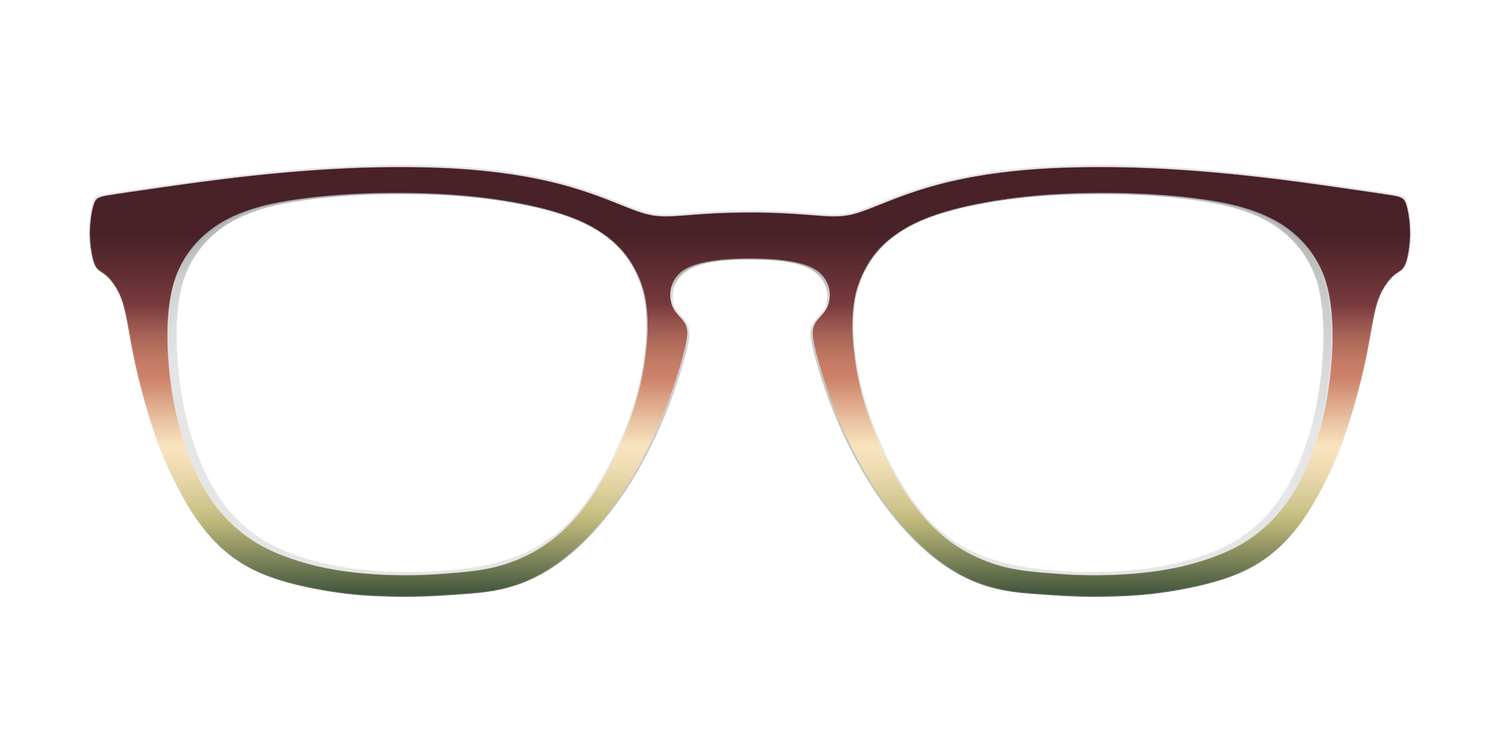 The Acorn to Moss Gradient - Front Top Image - Pair Eyewear