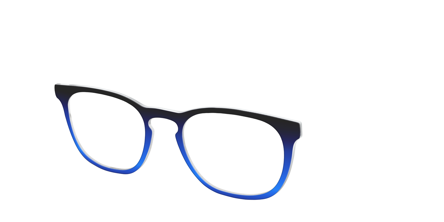 The Black to Blueberry Gradient - Angle Top Image - Pair Eyewear