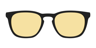 The Black With Citrine Yellow Lens - Front Top Thumbnail - Pair Eyewear