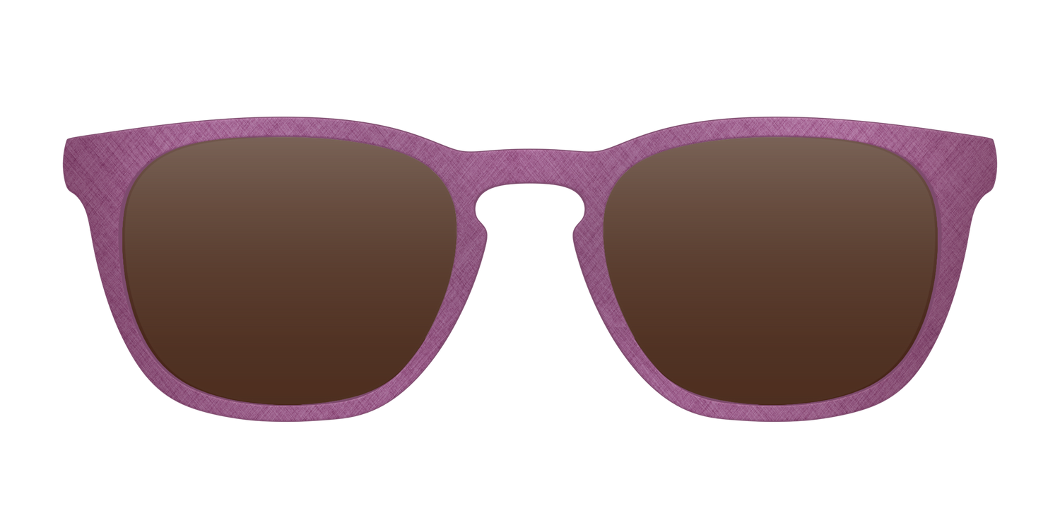 The Polarized Brushed Rose Sun Top - Front Top Image - Pair Eyewear
