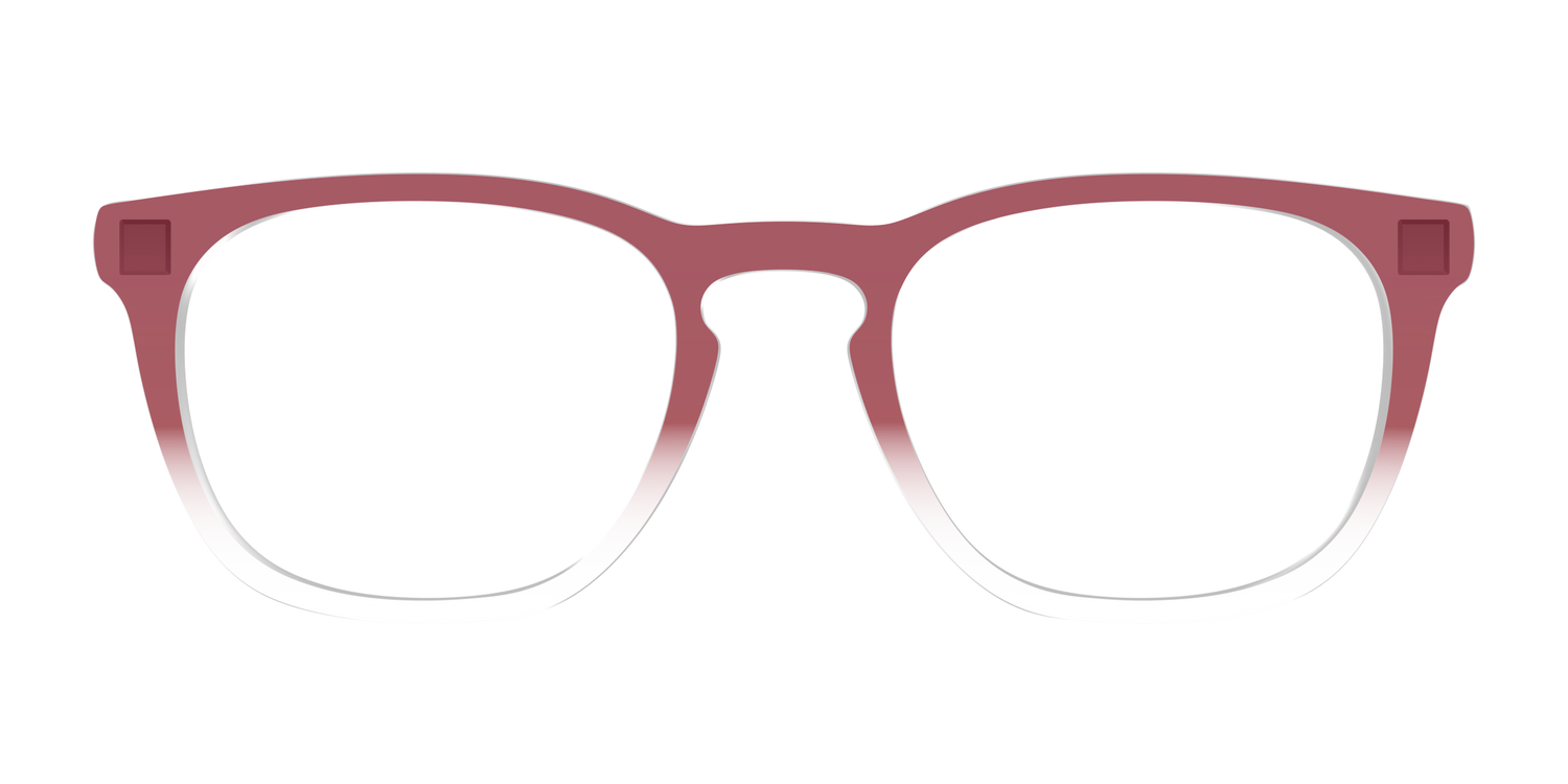 The Burgundy Gradient Crystal - Front Top Image - Pair Eyewear