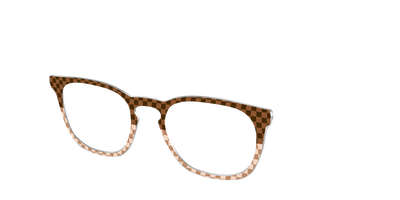 The Cappuccino Check Split - Angle Top Thumbnail - Pair Eyewear