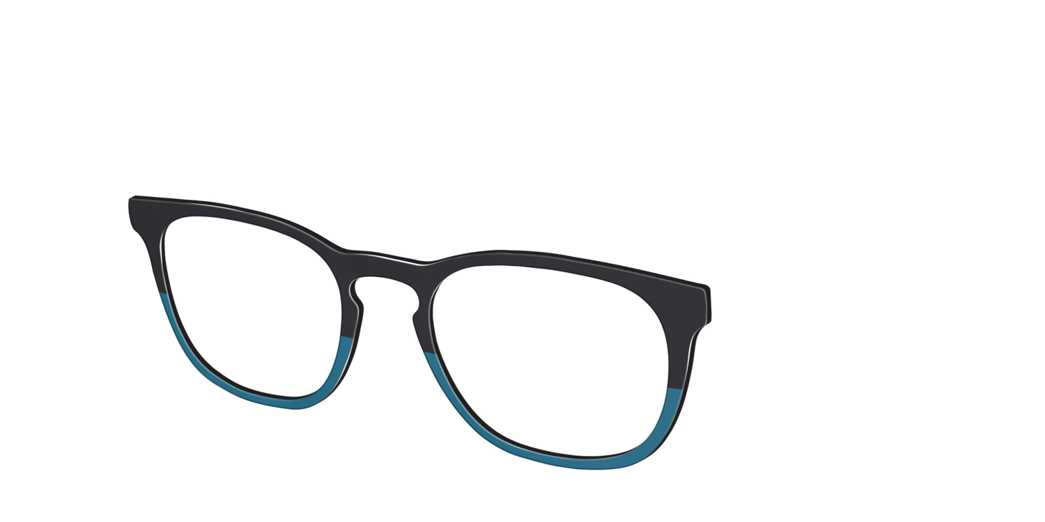 The Cobalt Split - Angle Top Image - Pair Eyewear