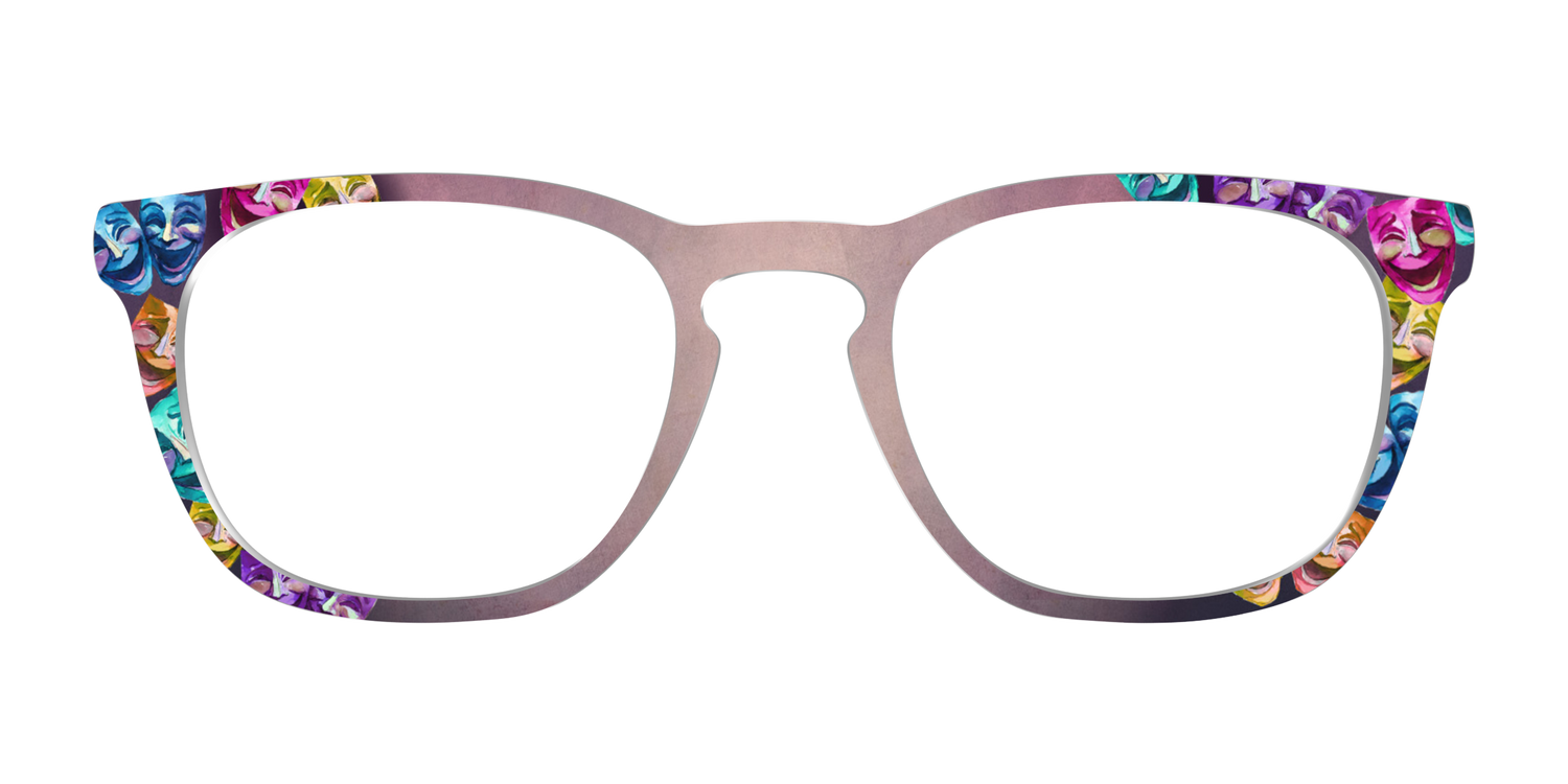 The Comedy Masks - Front Top Image - Pair Eyewear