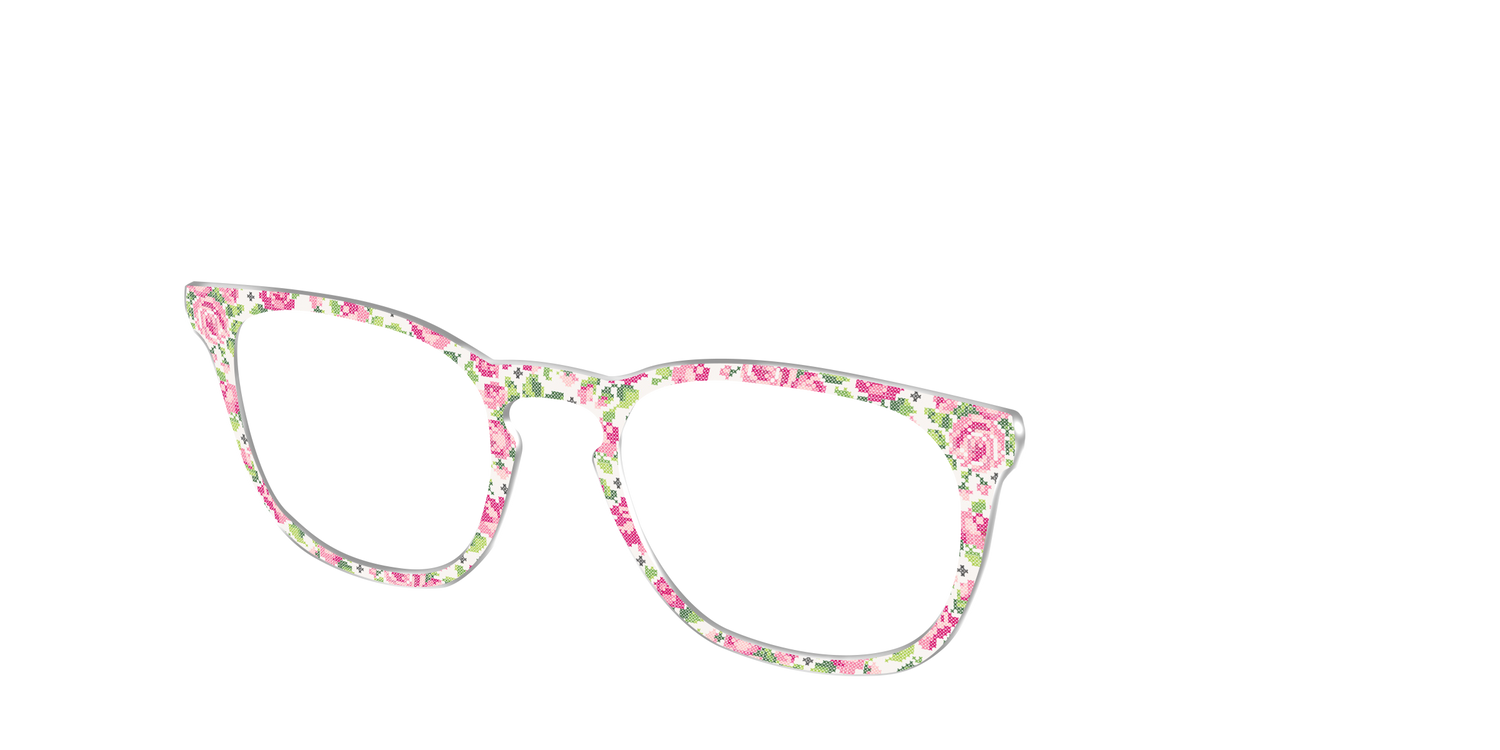The Cross-Stitch Petals - Angle Top Image - Pair Eyewear