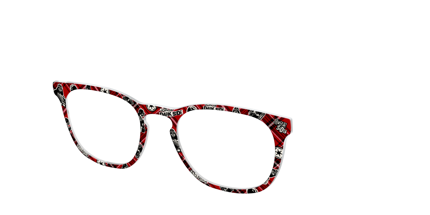 Dark Side Plaid - Angle Top Image - Pair Eyewear