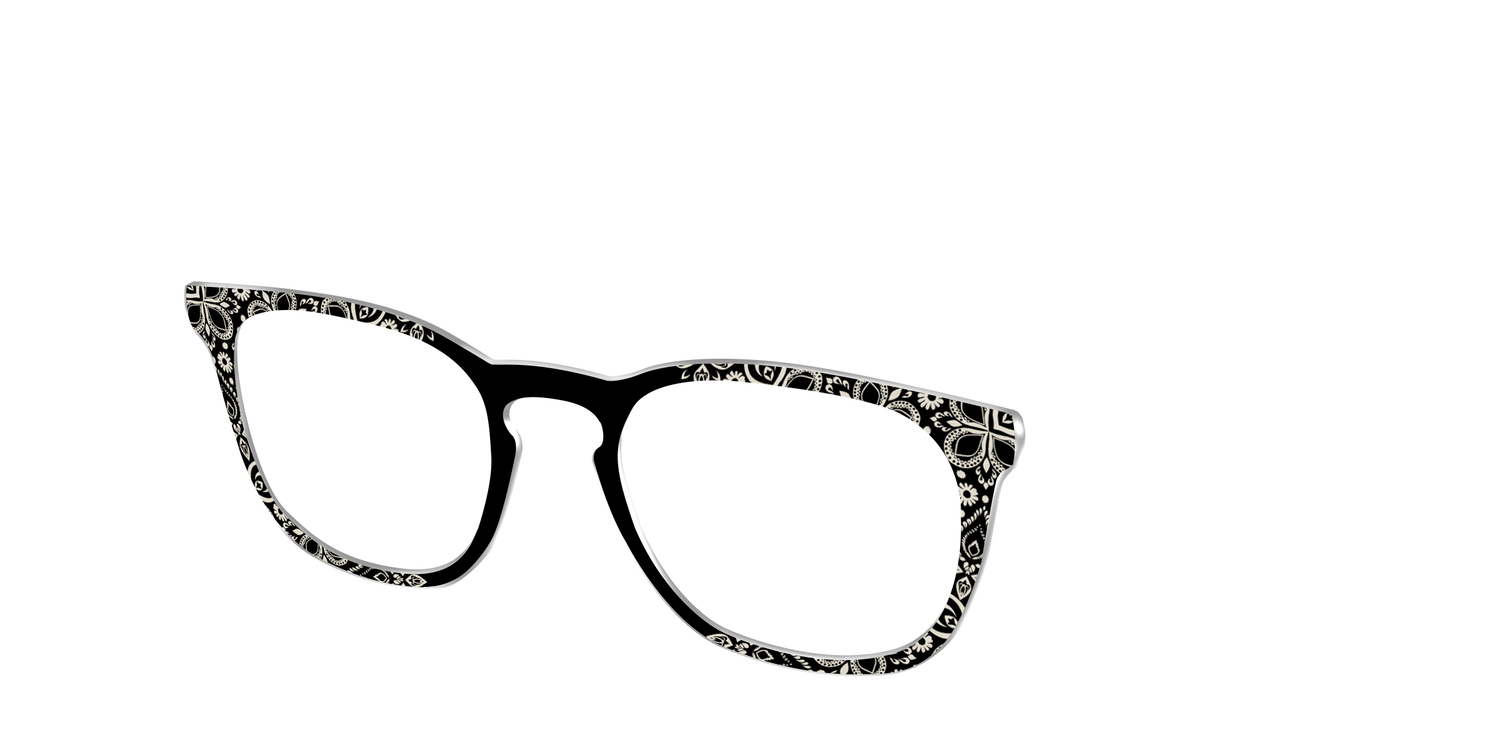 The Ecru Embroidery - Angle Top Image - Pair Eyewear