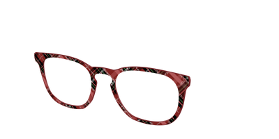 The Holly Plaid with Glitter - Angle Top Thumbnail - Pair Eyewear