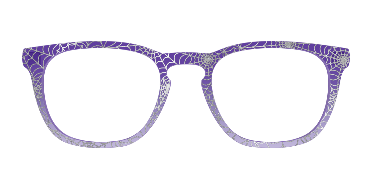 The Holographic Purple Webbed Crystal - Front Top Image - Pair Eyewear