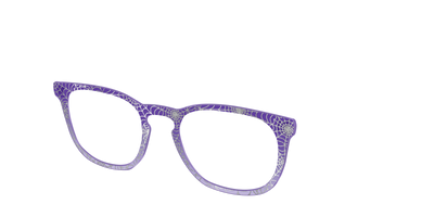 The Holographic Purple Webbed Crystal - Angle Top Thumbnail - Pair Eyewear