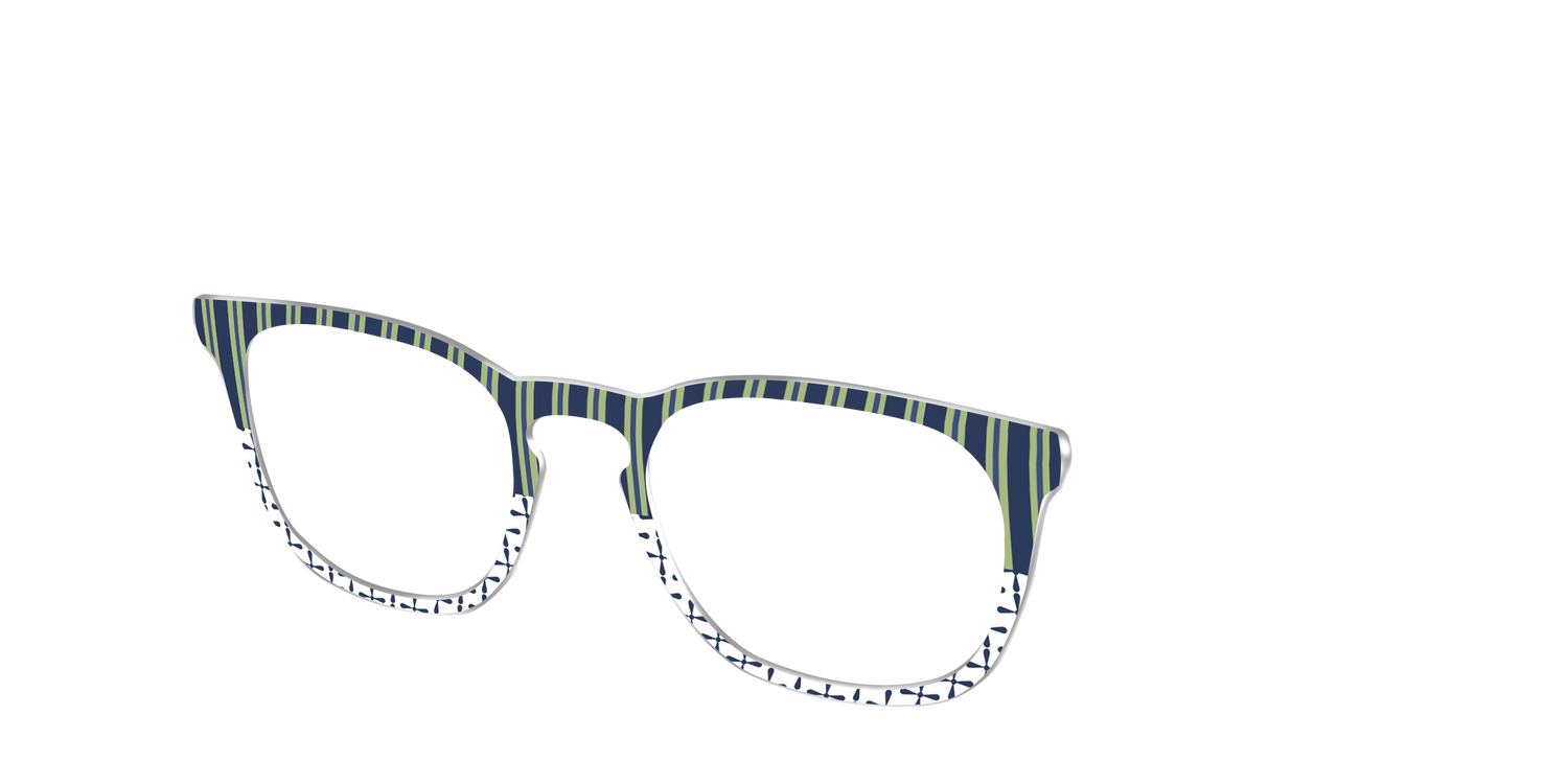 The Kayak Stripes - Angle Top Image - Pair Eyewear