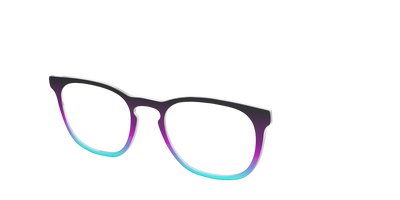 The Licorice to Seafoam Gradient - Angle Top Thumbnail - Pair Eyewear
