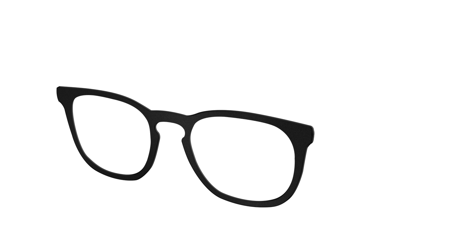The Matte Black - Angle Top Image - Pair Eyewear