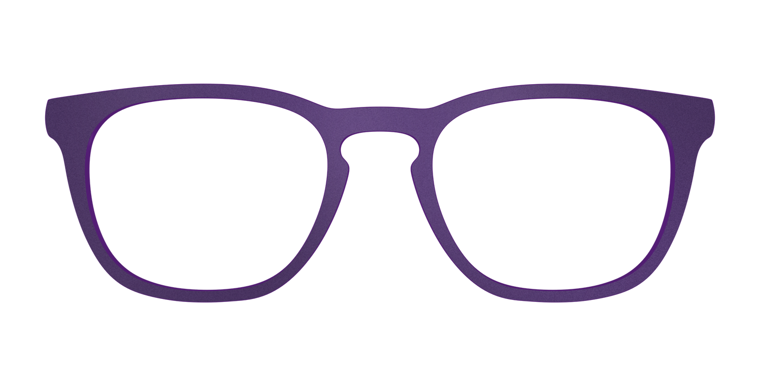 The Matte Eggplant - Front Top Image - Pair Eyewear