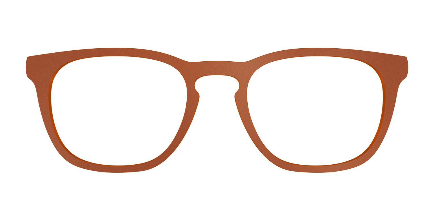 The Matte Sienna - Front Top Image - Pair Eyewear